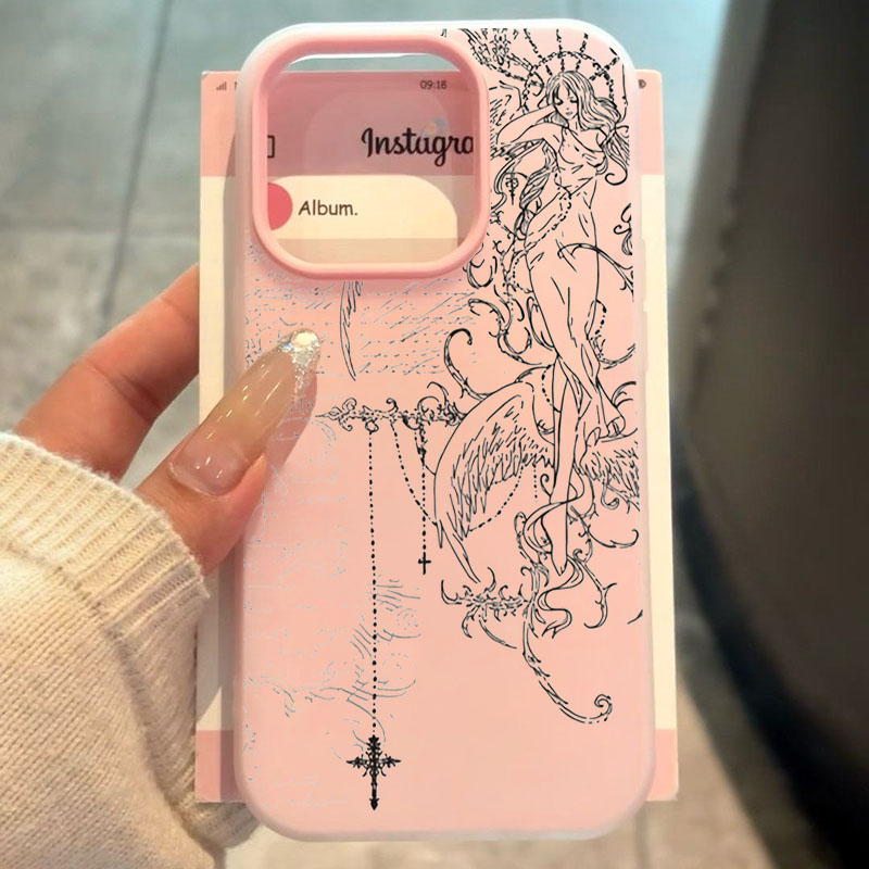 Samsung Galaxy A55 - Casing Ponsel Gambar Garis Salib Malaikat